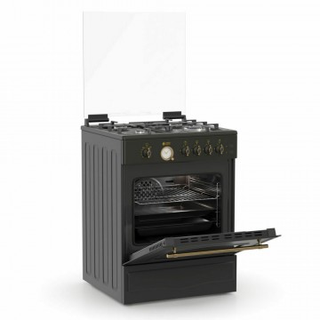 Thermogatz TGS 4222 RUSTIC ANTH Κουζίνα Υγραερίου 49lt με Εστίες Υγραερίου Π60εκ. Γκρι